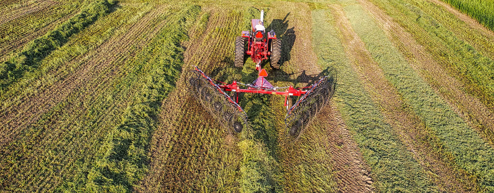 Tractor working in a field at the national soil conference